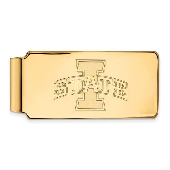 10k Yellow Gold Iowa State Money Clip - Picture 1 of 3